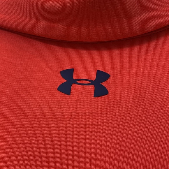 Men’s Under Armour Red The Playoff HeatGear Polo Size Large EUC - Picture 8 of 9